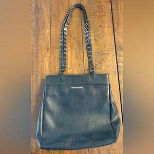 Nine West Black Shoulder Bag with Chain Straps